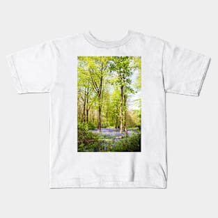 Bluebell Woods in Spring Kids T-Shirt